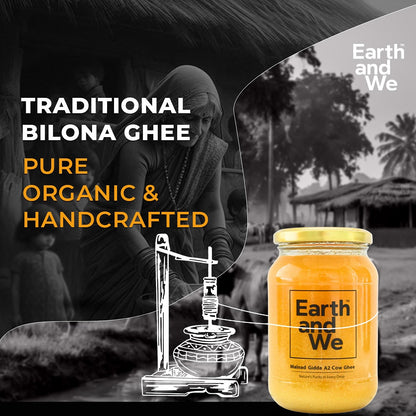 Malnad Gidda A2 Cow Ghee | Pure Bilona Grass-Fed Desi Ghee