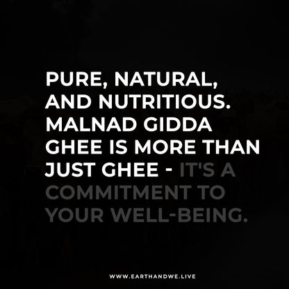 Malnad Gidda A2 Cow Ghee | Pure Bilona Grass-Fed Desi Ghee