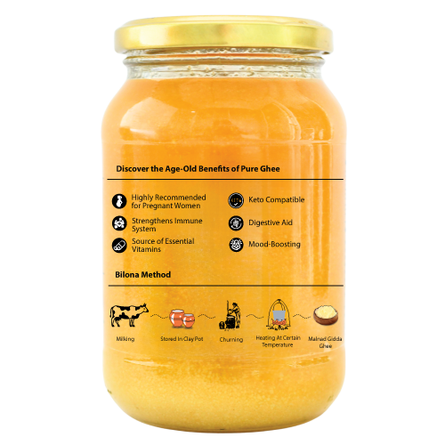 Malnad Gidda A2 Cow Ghee | Pure Bilona Grass-Fed Desi Ghee