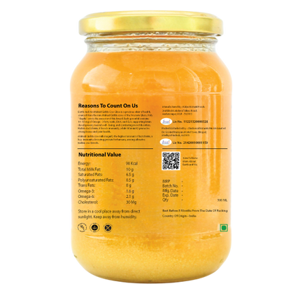 Malnad Gidda A2 Cow Ghee | Pure Bilona Grass-Fed Desi Ghee